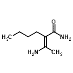CAS 登录号：130872-19-4， (2E)-2-(1-氨基亚乙基)己酰胺