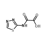 CAS 登录号：130992-20-0， 氧代(1,3,4-噻二唑-2-基氨基)乙酸