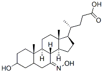 CAS 登录号：131204-64-3， (4R)-4-[(7Z,8R,9S,10S,13R,14S,17R)-3-羟基-7-羟基亚胺-10,13-二甲基-1,2,3,4,5,6,8,9,11,12,14,15,16,17-十四氢环戊烯并[a]菲-17-基]戊酸