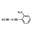 CAS 登录号：131292-30-3， 1-(1,3-丁二炔-1-基)-2-甲基苯