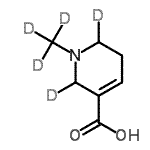 CAS 登录号：131448-17-4， 1-(<sup>2</sup>H<sub>3</sub>)甲基(2,6-<sup>2</sup>H<sub>2</sub>)-1,2,5,6-四氢-3-吡啶羧酸