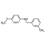 CAS 登录号：131467-87-3， 4-甲氧基-N-(3-甲基苄基)苯胺