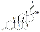 CAS 登录号：131545-89-6， (7R,8R,9S,10R,13S,14S,17R)-17-羟基-17-[(E)-2-碘乙烯基]-7,13-二甲基-1,2,6,7,8,9,10,11,12,14,15,16-十二氢环戊烯并[a]菲-3-酮