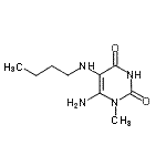 CAS 登录号：131598-63-5， 6-氨基-5-(丁基氨基)-1-甲基-2,4(1H,3H)-嘧啶二酮