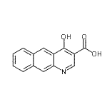 CAS 登录号：131776-36-8， 4-羟基苯并[g]喹啉-3-羧酸