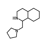 CAS 登录号：131847-40-0， 1-(1-吡咯烷基甲基)十氢异喹啉