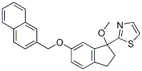 CAS#: 131956-42-8, 2-[1-Methoxy-6-(Naphthalen-2-Ylmethoxy)-2,3-Dihydroinden-1-Yl]-1,3-Thiazole