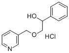 CAS 登录号:131962-27-1, 1-苯基-2-(吡啶-3-基甲氧基)乙醇盐酸盐