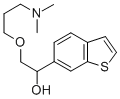 CAS 登录号:131965-14-5, 1-(1-苯并噻吩-6-基)-2-(3-二甲基氨基丙氧基)乙醇