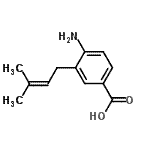 CAS#: 131989-76-9, 4-Amino-3-(3-Methyl-2-Buten-1-Yl)Benzoic Acid
