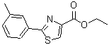 CAS 登录号：132089-33-9， 2-(3-甲基苯基)-1,3-噻唑-4-羧酸乙酯