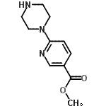 CAS 登录号：132144-03-7， 甲基6-(1-哌嗪基)烟酸酯