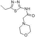 CAS 登录号：132304-37-1， N-(5-乙基-1,3,4-噻二唑-2-基)-2-吗啉-4-基乙酰胺