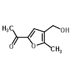CAS 登录号：132332-04-8， 1-[4-(羟基甲基)-5-甲基-2-呋喃基]乙酮