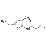 CAS 登录号：132334-45-3， N-(2-乙基-4-甲基-1,3-恶唑-5-基)丙酰胺