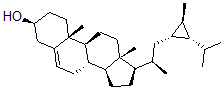 CAS 登录号：132438-14-3， (3S,8S,9S,10R,13R,14S,17R)-10,13-二甲基-17-[(2R)-1-[(1R,2R,3S)-2-甲基-3-丙-2-基环丙基]丙-2-基]-2,3,4,7,8,9,11,12,14,15,16,17-十二氢-1H-环戊二烯并[a]菲-3-醇