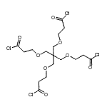 CAS 登录号：132491-88-4， 3-{3-(3-氯-3-氧代丙氧基)-2,2-二[(3-氯-3-氧代丙氧基)甲基]丙氧基}丙酰氯