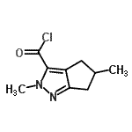 CAS 登录号：132529-87-4， 2,5-二甲基-2,4,5,6-四氢环戊烯并[c]吡唑-3-甲酰氯