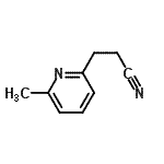 CAS 登录号：132554-24-6， 3-(6-甲基-2-吡啶基)丙腈
