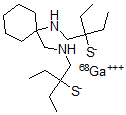 CAS 登录号:132695-73-9, 二(氨基乙硫醇)四乙基-环己基-镓(68)络合物