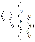 CAS 登录号:132774-45-9, 1-(乙氧基甲基)-5-乙基-6-苯基硫基嘧啶-2,4-二酮