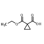 CAS 登录号：13279-88-4， 1-(乙氧羰基)环丙烷羧酸