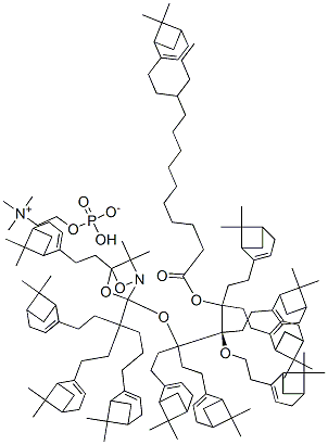 CAS 登录号:132885-46-2, 1-肉豆蔻酰基-2-(11-(4,4-二甲基-3-氧基-2-乙基-2-恶唑烷基)十一碳酰)-Sn-甘油-3-磷酰胆碱