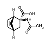 CAS 登录号：133007-78-0， (1R,2S,4R)-2-乙酰氨基双环[2.2.1]庚-5-烯-2-羧酸