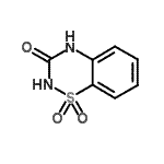 CAS 登录号：13338-00-6， 2H-1,2,4-苯并噻二嗪-3(4H)-酮1,1-二氧化物