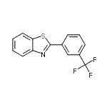 CAS 登录号：133389-19-2， 2-[3-(三氟甲基)苯基]-1,3-苯并噻唑