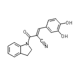 CAS 登录号：133550-49-9， (2E)-2-(2,3-二氢-1H-吲哚-1-基羰基)-3-(3,4-二羟基苯基)丙烯腈