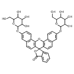 CAS 登录号：133551-98-1， 11'-(己糖吡喃糖苷氧基)-3-氧代-3H-螺[2-苯并呋喃-1,7'-二苯并[c,h]氧杂蒽]-3'-基吡喃己糖苷