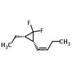 CAS#: 133895-54-2, (2R,3S)-2-[(1Z)-1-Buten-1-Yl]-3-Ethyl-1,1-Difluorocyclopropane