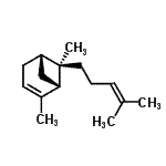 CAS 登录号：13474-59-4， (1S,5S,6R)-2,6-二甲基-6-(4-甲基-3-戊烯-1-基)双环[3.1.1]庚-2-烯