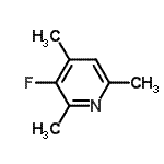 CAS 登录号：135183-05-0， 3-氟-2,4,6-三甲基吡啶