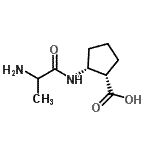 CAS 登录号：135211-32-4， (1S,2R)-2-(丙氨酰氨基)环戊烷羧酸