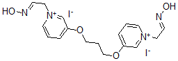 CAS 登录号：135221-03-3， (NE)-N-[2-[3-[3-[1-[(2E)-2-羟基亚胺乙基]吡啶-1-鎓-3-基]氧基丙氧基]吡啶-1-鎓-1-基]亚乙基]羟胺二碘化物