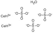 CAS 登录号：13550-47-5， 硫酸铈盐(3:2)水合物