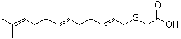 CAS 登录号：135784-48-4， {[(2E,6E)-3,7,11-三甲基-2,6,10-十二碳三烯-1-基]硫基}乙酸