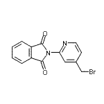 CAS 登录号：135995-35-6， 2-[4-(溴甲基)-2-吡啶基]-1H-异吲哚-1,3(2H)-二酮