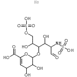 CAS#: 136098-05-0, 2-deoxy-4-O-(4-deoxyhex-4-enopyranuronosyl)-2-(sulfoamino)-Hexose 6-(hydrogen sulfate) sodium salt (1:1)