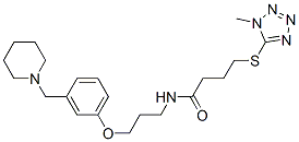 CAS#: 136622-03-2, 4-(1-Methyltetrazol-5-Yl)Sulfanyl-N-[3-[3-(Piperidin-1-Ylmethyl)Phenoxy]Propyl]Butanamide Hydrochloride