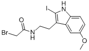 CAS 登录号：136669-49-3， 2-溴-N-[2-(2-碘-5-甲氧基-1H-吲哚-3-基)乙基]乙酰胺