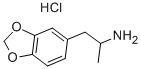 CAS 登录号:13673-99-9, 1-(1,3-苯并二氧戊环-5-基)丙-2-基氯化铵