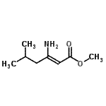 CAS 登录号：136744-81-5， 甲基(2Z)-3-氨基-5-甲基-2-己烯酸酯
