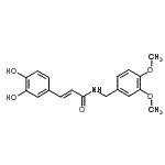 CAS 登录号：136944-23-5， (2E)-3-(3,4-二羟基苯基)-N-(3,4-二甲氧基苄基)丙烯酰胺