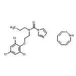 CAS 登录号：136958-25-3， N-丙基-N-[2-(2,4,6-三氯苯氧基)乙基]-1H-咪唑-1-甲酰胺-2H-1,2-磺胺噻唑(1:1)