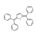 CAS 登录号：136970-50-8， 2,5-二(二苯基亚甲基)-2,5-二氢噻吩