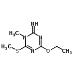 CAS 登录号：137450-91-0， 4-乙氧基-1-甲基-6-(甲硫基)-1,3,5-三嗪-2(1H)-亚胺
