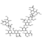CAS 登录号：137636-98-7， 5-乙酰氨基-2-{[6-({5-乙酰氨基-6-[(4-{[3-乙酰氨基-4-{[4-{[5-乙酰氨基-2-羧基-6-羟基-4-(1,2,3-三羟基丙基)四氢-2H-吡喃-2-基]氧基}-3,5-二羟基-6-(羟基甲基)四氢-2H-吡喃-2-基]氧基}-5-羟基-6-(羟基甲基)四氢-2H-吡喃-2-基]氧基}-3,5-二羟基-6-[(1,2,4,5-四羟基-6-氧代-3-己烷基)氧基]四氢-2H-吡喃-2-基)甲氧基]-4-羟基-2-(羟基甲基)四氢-2H-吡喃-3-基}氧基)-3,4,5-三羟基四氢-2H-吡喃-2-基]甲氧基}-4-羟基-6-(1,2,3-三羟基丙基)四氢-2H-吡喃-2-羧酸